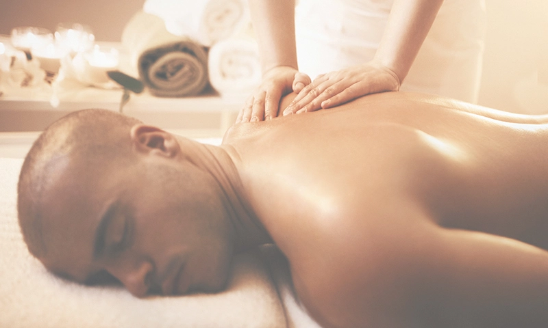 man receiving a massage