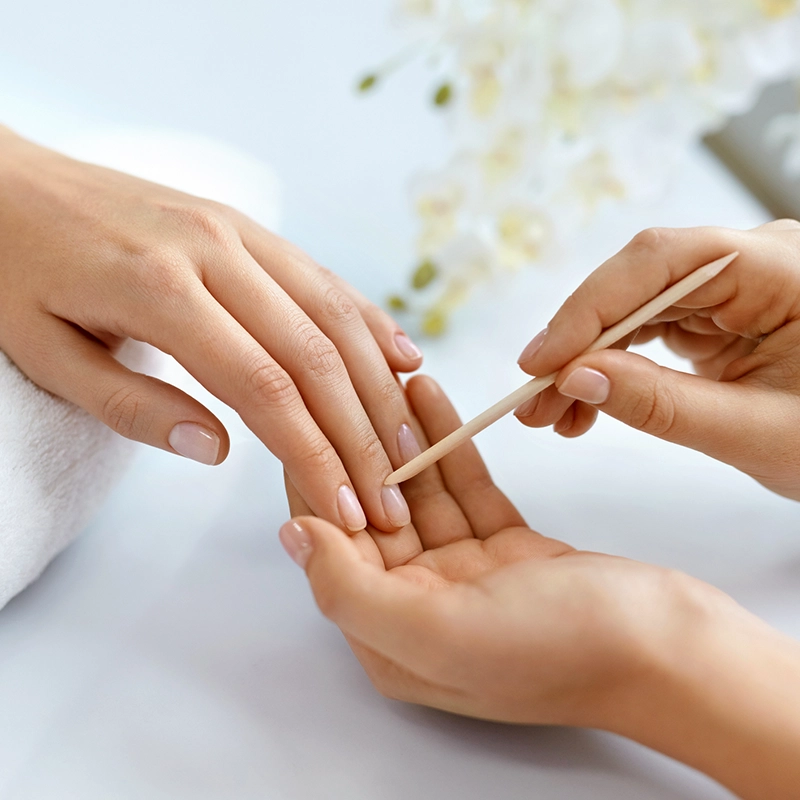 manicure at the spa