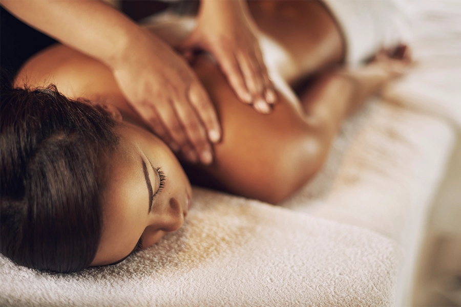 relaxing massage at day spa