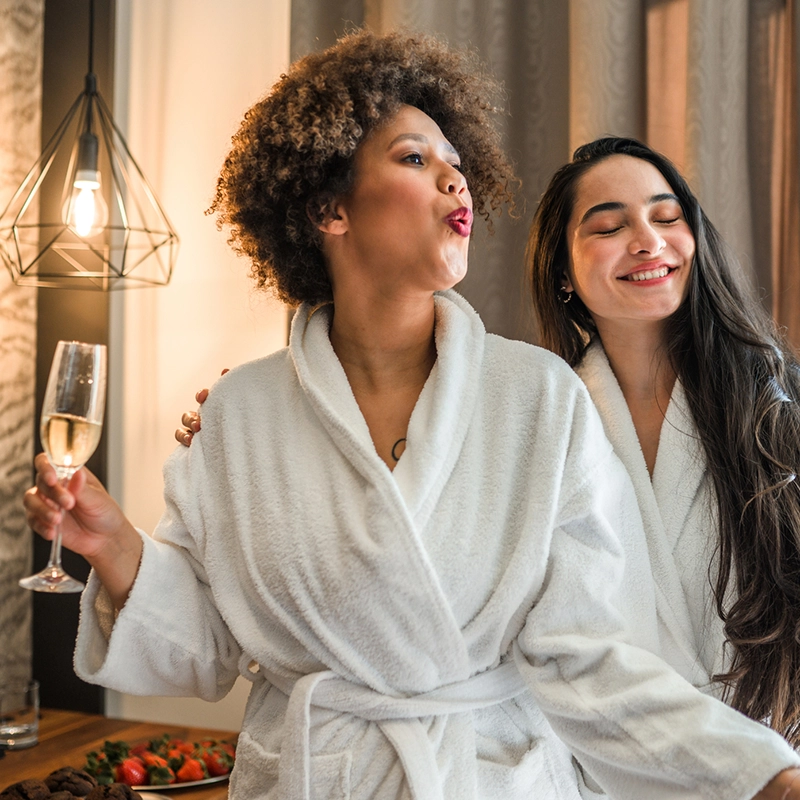 friends at the spa