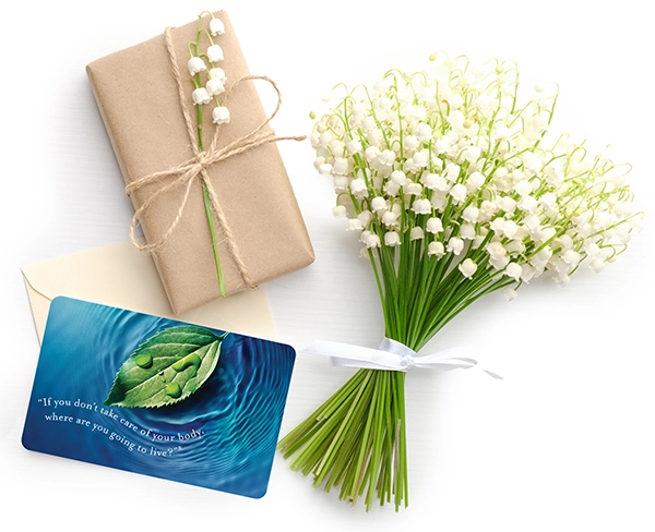 Mothers Day Spa Gift Cards at Natural Body Spa & SkinReMEDI with lily of the valley